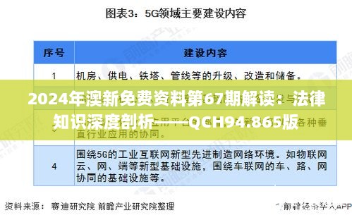 2024年澳新免费资料第67期解读：法律知识深度剖析——QCH94.865版