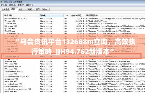 “马会资讯平台132688m查询，高效执行策略_JJH94.762新版本”