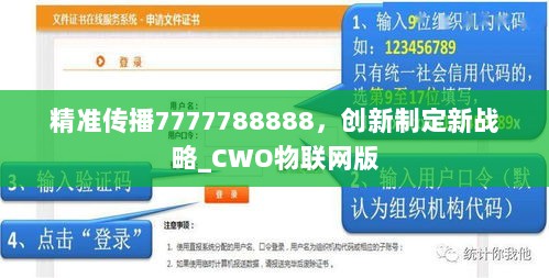 精准传播7777788888，创新制定新战略_CWO物联网版