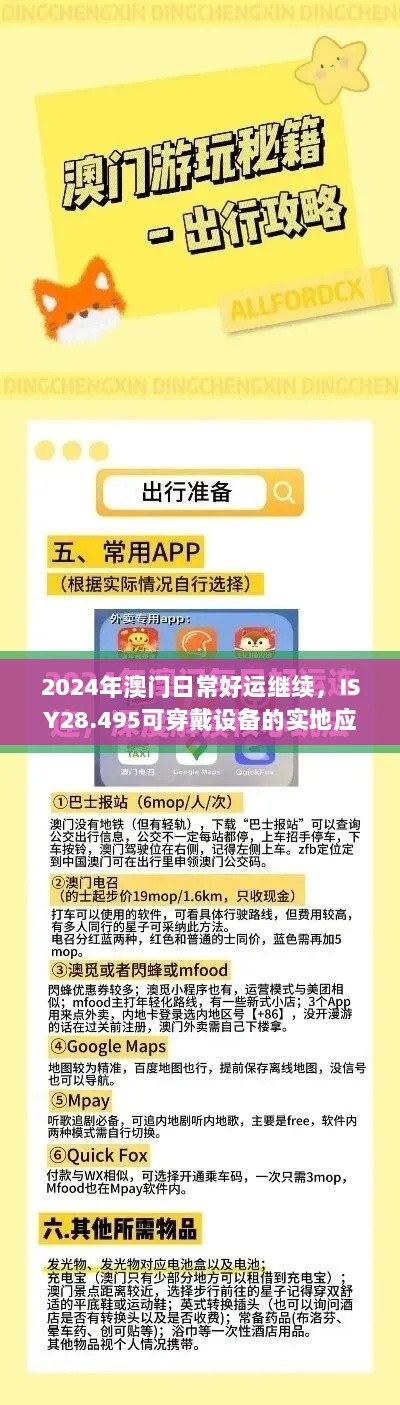 2024年澳门日常好运继续，ISY28.495可穿戴设备的实地应用解析