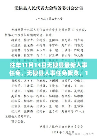 11月14日无棣县人事任免最新动态概览