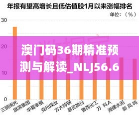 澳门码36期精准预测与解读_NLJ56.680移动版