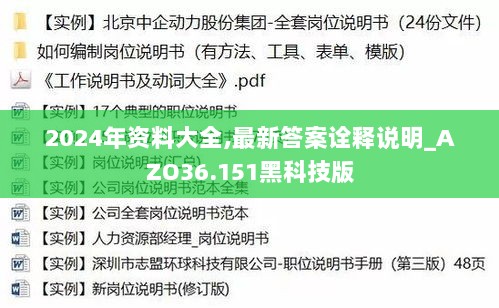 2024年资料大全,最新答案诠释说明_AZO36.151黑科技版