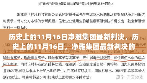 历史上的11月16日，净雅集团最新判决深度解析