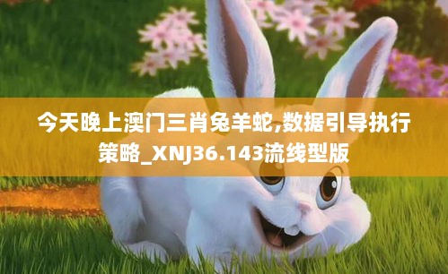 今天晚上澳门三肖兔羊蛇,数据引导执行策略_XNJ36.143流线型版