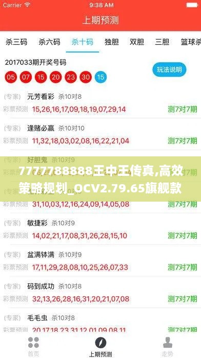 7777788888王中王传真,高效策略规划_OCV2.79.65旗舰款