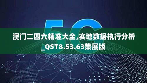 澳门二四六精准大全,实地数据执行分析_QST8.53.63策展版