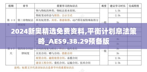 2024新奥精选免费资料,平衡计划息法策略_AES9.38.29预备版