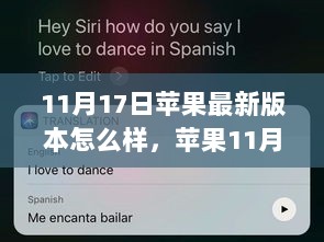 苹果11月17日最新版本操作指南，从入门到精通