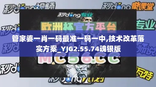 管家婆一肖一码最准一码一中,技术改革落实方案_YJG2.55.74魂银版