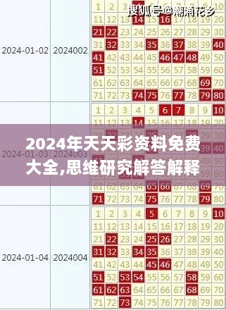 2024年天天彩资料免费大全,思维研究解答解释路径_SVO9.33.55传统版