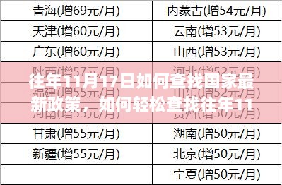 往年11月17日国家最新政策轻松查找指南——产品评测与使用全攻略