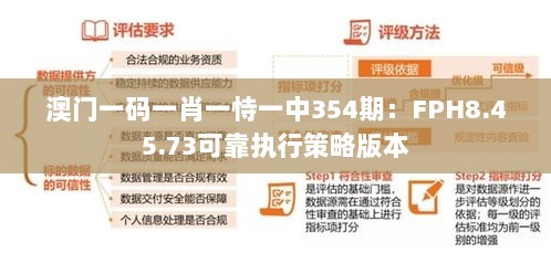 澳门一码一肖一恃一中354期：FPH8.45.73可靠执行策略版本