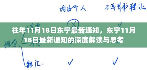 东宁11月18日最新通知的深度解读与思考