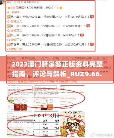 2023澳门管家婆正版资料完整指南，评论与解析_RUZ9.66.35活现版