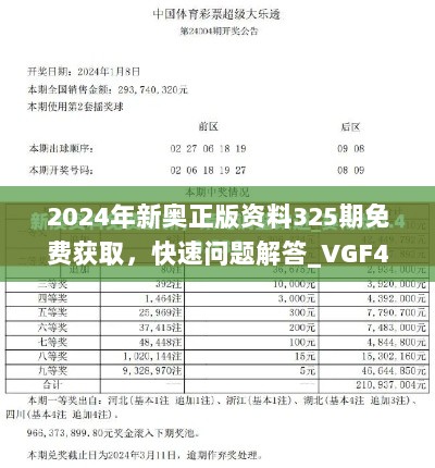 2024年新奥正版资料325期免费获取，快速问题解答_VGF4.22.76服务器版本