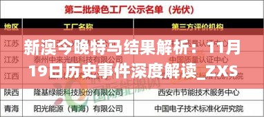 新澳今晚特马结果解析：11月19日历史事件深度解读_ZXS8.12.28互动版