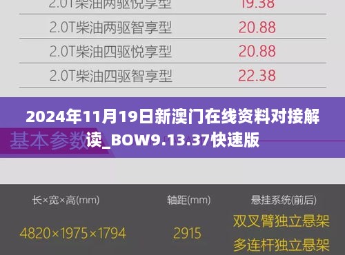 2024年11月19日新澳门在线资料对接解读_BOW9.13.37快速版