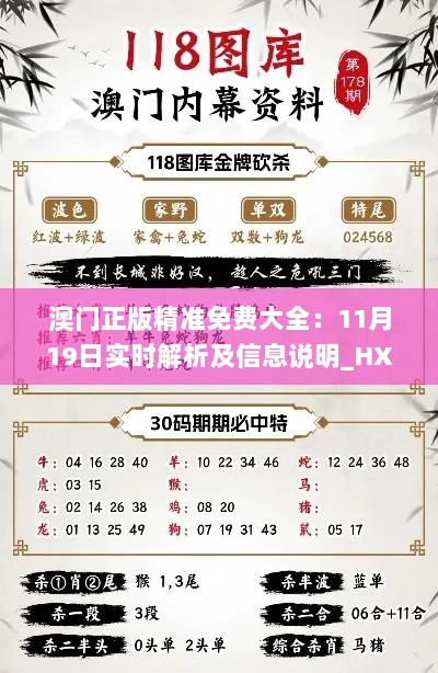 澳门正版精准免费大全：11月19日实时解析及信息说明_HXD5.56.70高效版