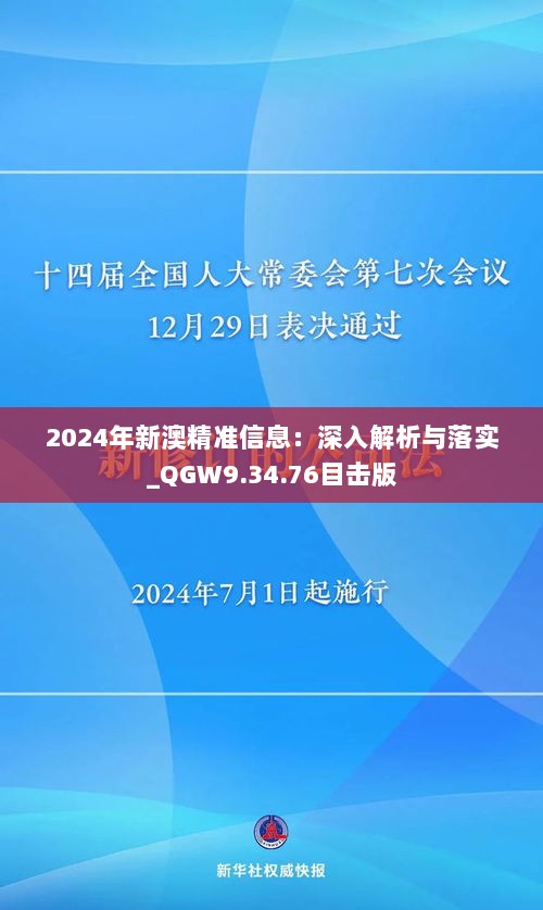 2024年新澳精准信息：深入解析与落实_QGW9.34.76目击版