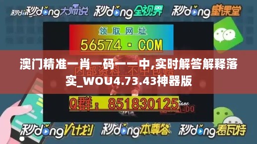 澳门精准一肖一码一一中,实时解答解释落实_WOU4.73.43神器版