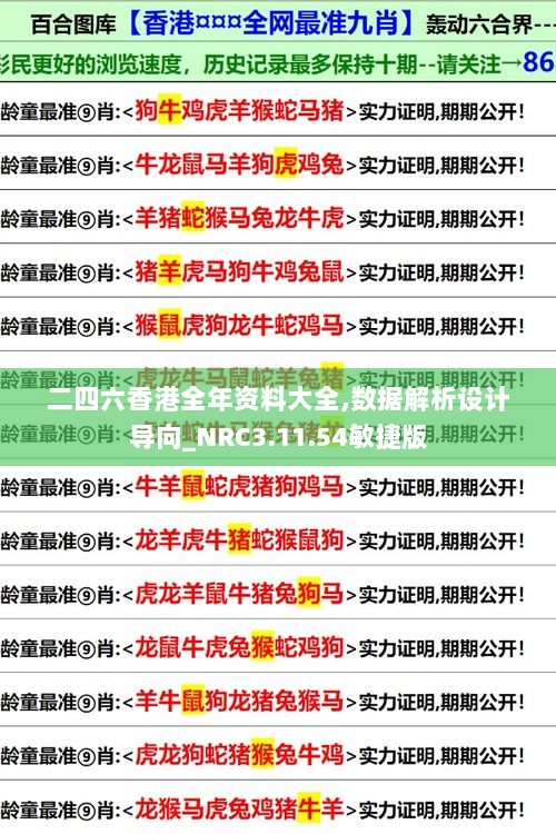 二四六香港全年资料大全,数据解析设计导向_NRC3.11.54敏捷版