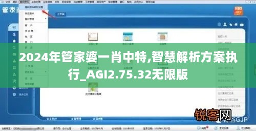 2024年管家婆一肖中特,智慧解析方案执行_AGI2.75.32无限版