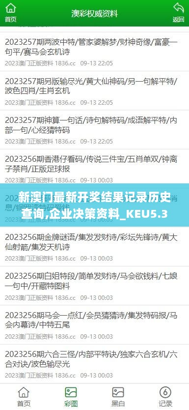 新澳门最新开奖结果记录历史查询,企业决策资料_KEU5.31.66最佳版