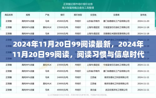 信息时代下的阅读习惯与思考，2024年11月20日99阅读的探索与反思