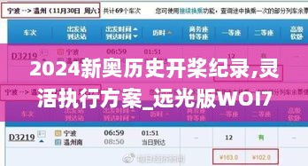 2024新奥历史开桨纪录,灵活执行方案_远光版WOI7.30