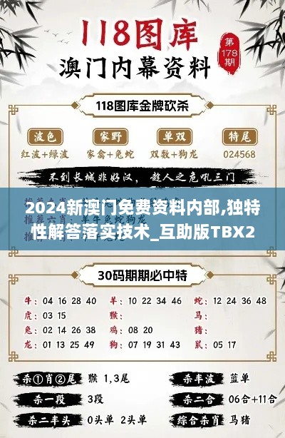 2024新澳门免费资料内部,独特性解答落实技术_互助版TBX2.22