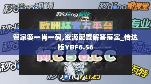 管家婆一肖一码,资源配置解答落实_传达版YBF6.56