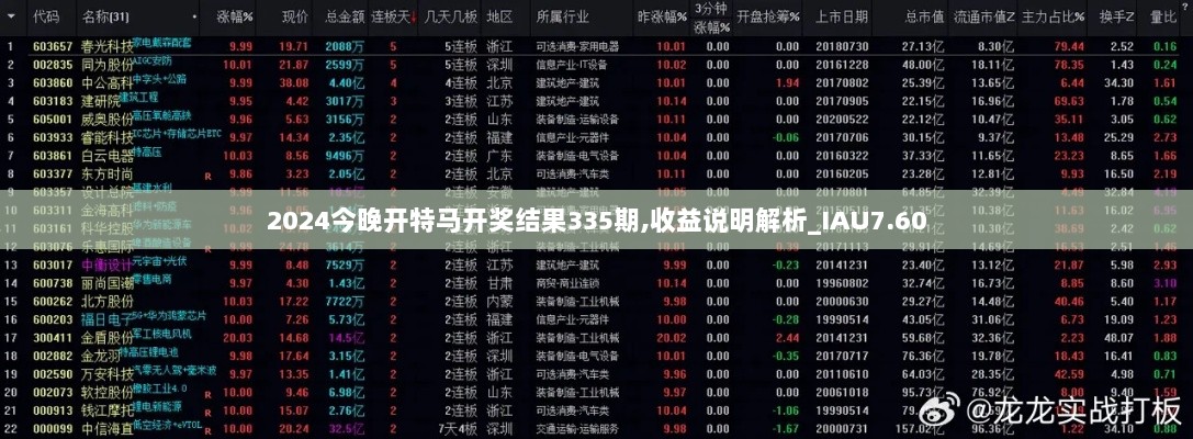 2024今晚开特马开奖结果335期,收益说明解析_IAU7.60