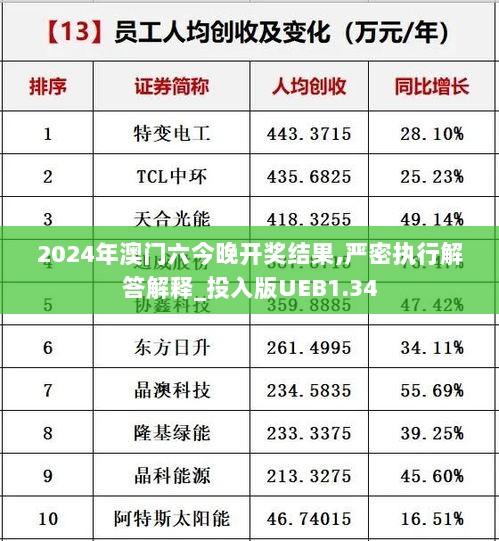 2024年澳门六今晚开奖结果,严密执行解答解释_投入版UEB1.34