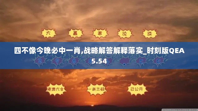 四不像今晚必中一肖,战略解答解释落实_时刻版QEA5.54