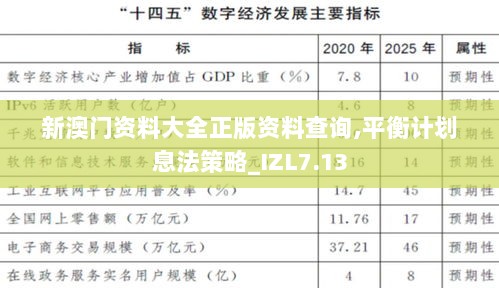 新澳门资料大全正版资料查询,平衡计划息法策略_IZL7.13