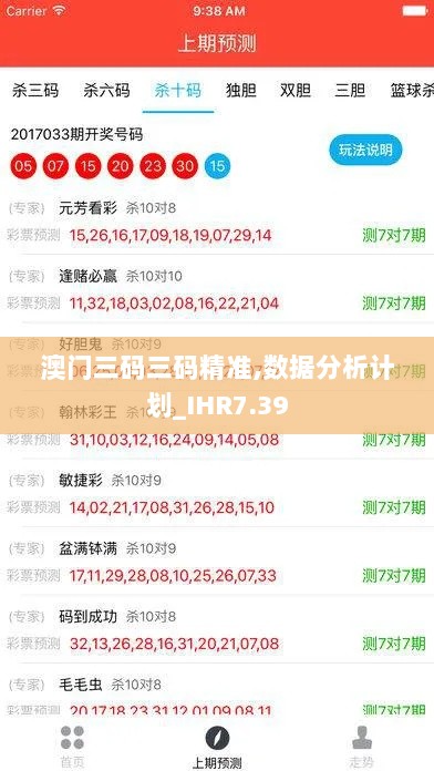 澳门三码三码精准,数据分析计划_IHR7.39