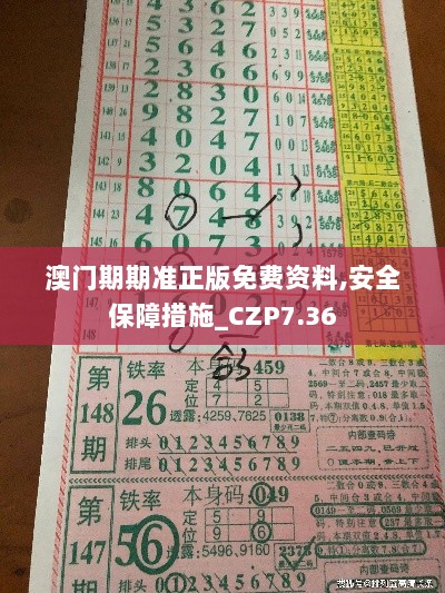 澳门期期准正版免费资料,安全保障措施_CZP7.36