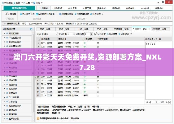 澳门六开彩天天免费开奖,资源部署方案_NXL7.28