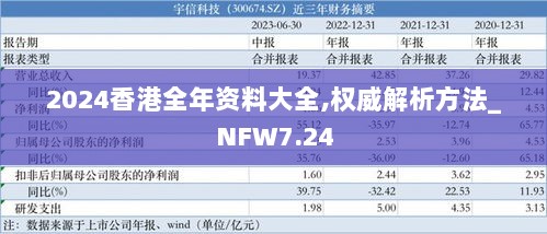 2024香港全年资料大全,权威解析方法_NFW7.24