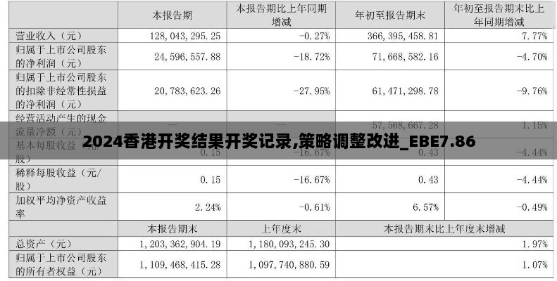 2024香港开奖结果开奖记录,策略调整改进_EBE7.86