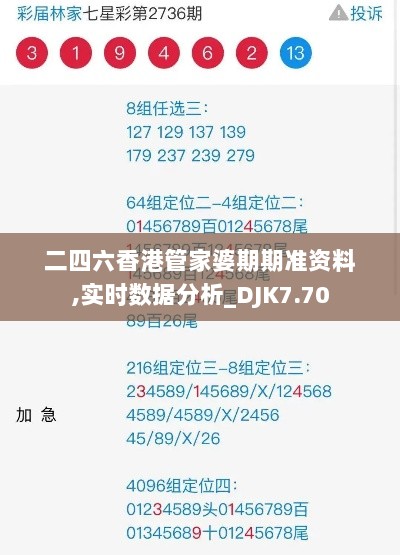 二四六香港管家婆期期准资料,实时数据分析_DJK7.70