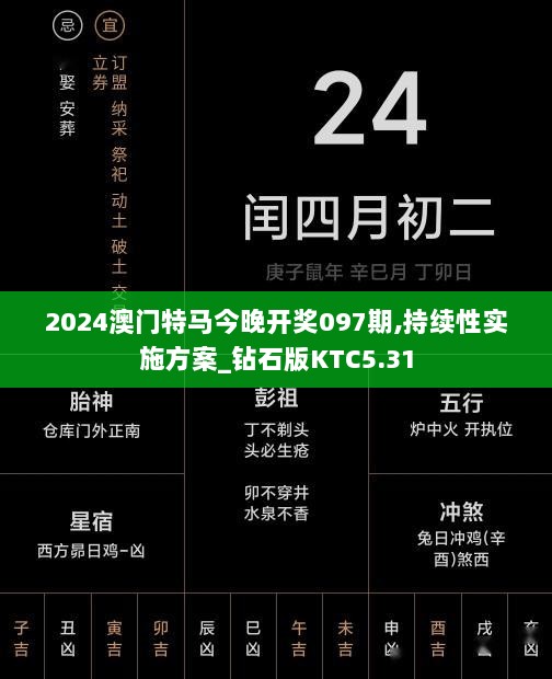 2024澳门特马今晚开奖097期,持续性实施方案_钻石版KTC5.31