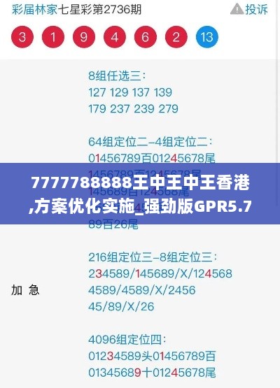 7777788888王中王中王香港,方案优化实施_强劲版GPR5.74