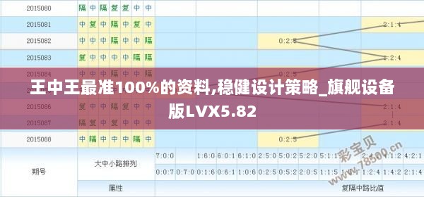 王中王最准100%的资料,稳健设计策略_旗舰设备版LVX5.82