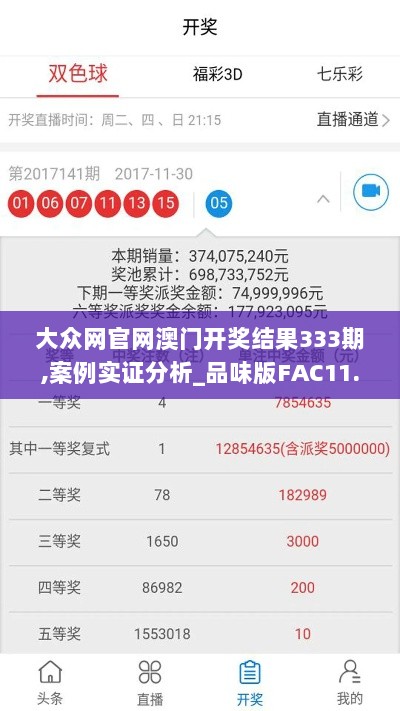 大众网官网澳门开奖结果333期,案例实证分析_品味版FAC11.19