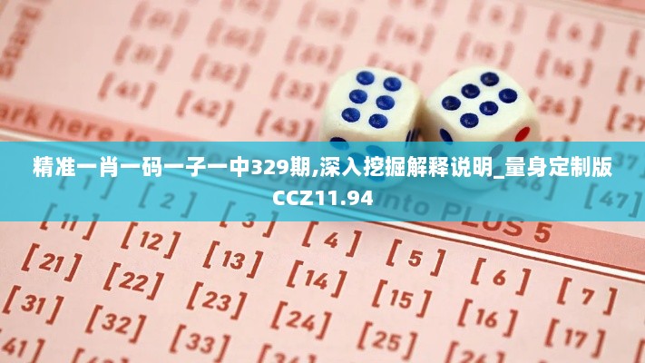 精准一肖一码一子一中329期,深入挖掘解释说明_量身定制版CCZ11.94