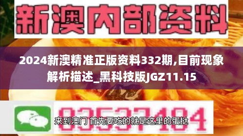 2024新澳精准正版资料332期,目前现象解析描述_黑科技版JGZ11.15