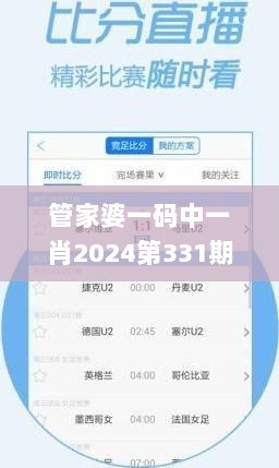 管家婆一码中一肖2024第331期,即时解答解析分析_随机版TUC11.50