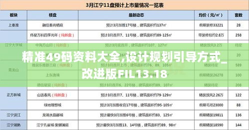 精准49码资料大全,设计规划引导方式_改进版FIL13.18